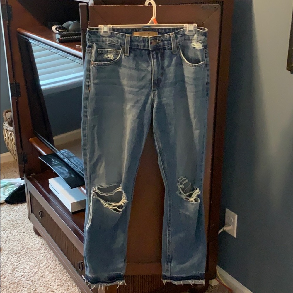 Joe’s Boyfriend Straight Ankle Jeans